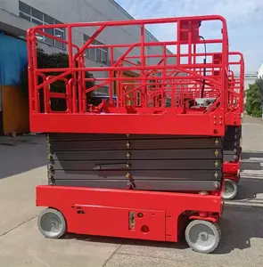 Everlift gunting listrik penuh, komponen Motor inti, platform kerja mengangkat udara 14m/12m/10m/8m