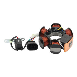 Bobina de Estator de Generador Magnético para Motocicleta GOOFIT, Repuesto para Piaggio <span class=keywords><strong>ZIP</strong></span> <span class=keywords><strong>NRG</strong></span> TPH Gilera Runner Stalker Aprilia SR50 - Product Image 1