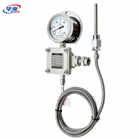 Termometer Kapiler Sinyal Jarak Jauh 0-200C 4-20mA Penggunaan Industri OEM ODM IP66 Suhu Tinggi Panjang Probe Dapat Disesuaikan