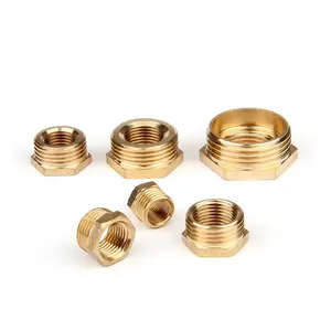 Custom Stainless Steel Brass Connection Double Joint Hardware Fittings Straight Pipe Joint Copper Fittings