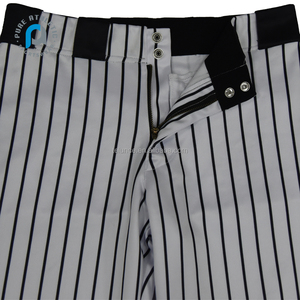 Sublimazione pura a righe bianche semplici stampate da <span class=keywords><strong>Cricket</strong></span> giovani Jersey Softball Set all'ingrosso pantaloni da Baseball personalizzati tagliati da uomo - Product Image 5