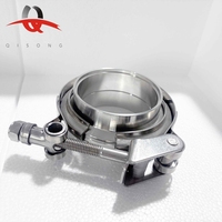 Kit de colliers de serrage rapides en acier inoxydable de 2,5 pouces de type V pour tuyau turbo