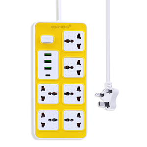 Cordon d'alimentation universel multi-prises pour prise d'extension de carte domestique avec USB pour multiprise Tanzanie - Product Image 1