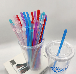 Long Reusable <strong>Plastic</strong> Replacement Drinking Straws for 40 Oz,30 oz &amp; 24 oz Mason Jar,Tumblers - Product Image 3