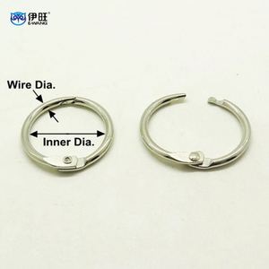 Metal Nickel Plated Book Binding <b>Rings</b> Loose Leaf <b>Binder</b> <b>Rings</b> for Notebook - Product Image 3