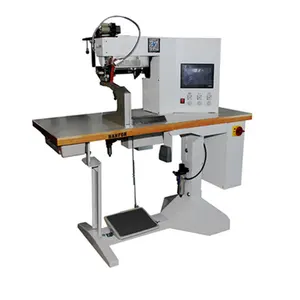 Garment Factories industrial sewing machine HF-601 with heating belt bonding machine for bicycle wear joint lap side seam