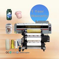 Machine d'impression UV Or et Argent avec Laminateur DTF pour Autocollants Bouteilles et Gobelets, État Neuf, Garantie 1 An