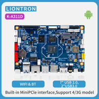 Placa de Desarrollo Amlogic A311D OEM ODM, Placa Base Inteligente Ultrafina con Interfaces LVDS y MIPI para Máquinas Expendedoras