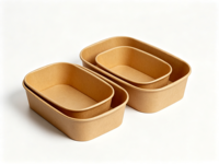 Bol alimentaire jetable en plastique double couleur de 420 ml, style japonais, pour nouilles, soupes et salades, avec couvercle