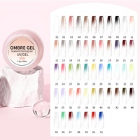 Palette de gel de peinture solide Missgooey, 53 couleurs, gel UV LED haute pigmentation, vernis à ongles longue durée, ensemble de manucure DIY pour salon