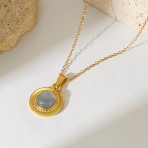 Collier pendentif en acier inoxydable, chaîne de pull pour femmes à la mode européenne et américaine, bijoux tendance et polyvalents - Product Image 5
