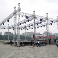 Trusses en aluminium carrées pour éclairage de scène, événements, DJ, 6061-T6, 290/390/400 mm, arc de douille, toit de scène, éclairage de scène pour activités
