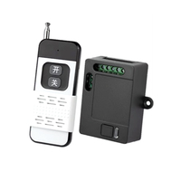 RKING RK-RX-07 Interruptor de Control Remoto Inalámbrico Universal de 433.92MHz, Código Fijo/Aprendizaje/Codificación Variable, 2 Canales, Alcance de 50m, 4 Botones, DC