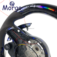 Accessoires de voitures Volant de direction en fibre de carbone forgé à LED pour Volkswagen Golf MK7 MK7.5 R GTI GTS GTE GTD Polo Passat
