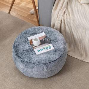 Poufs en velours côtelé d'usine OEM avec rembourrage en mousse <span class=keywords><strong>Pouf</strong></span> en peluche et peluche <span class=keywords><strong>Pouf</strong></span> de rangement Poufs de sol Repose-pieds pour le salon - Product Image 1