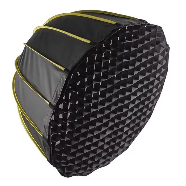 120cm/90cm/70cm Deep Parabolic Softbox: Professional Grade, Quick Setup + Grid + Bowen Mount for Studio LED Photography Lights