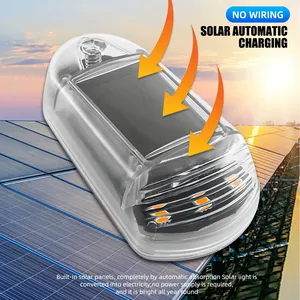 <span class=keywords><strong>5</strong></span> uds luces solares para cabina de coche luces de techo inalámbricas sin perforaciones RGB/ámbar/blanco 12V GM SUV ATV luces de advertencia de cabina - Product Image 5