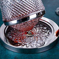Carafe à vin au design créatif, 1500 ml, pour vodka, vin, liqueur, bourbon, whisky, distributeur, aérateur à vin, carafe en verre