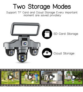Cámara de Seguridad <span class=keywords><strong>V380</strong></span> <span class=keywords><strong>Pro</strong></span> 16000MAH con Cinco Lentes, Zoom Óptico 10X, 20MP, Luz LED Solar para Exteriores, CCTV <span class=keywords><strong>IP</strong></span>, Tarjeta SIM 4G, Wifi - Product Image 6
