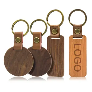 Niya Vente en gros Porte-clés Logo personnalisé Schlusselanhanger Porte-clés Porte-clés de luxe Sublimation en vrac Porte-clés en bois personnalisé vierge