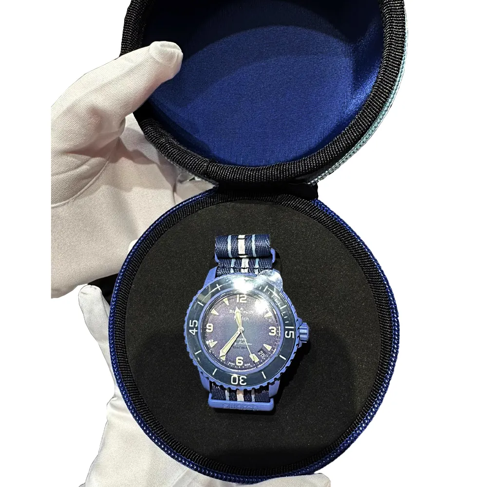 맞춤형 마트 손목시계 상자 케이스 파우치 라운드 휴대용 시계 파우치 에바 럭셔리 보호 손목 시계 상자 보관 시계 케이스