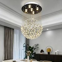 Lustre en cristal personnalisé, style nordique postmoderne, pour salon, escalier tournant, décoration de luxe
