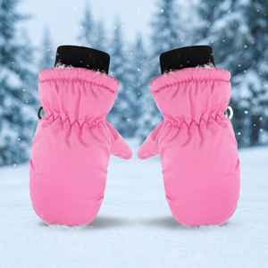 High Quality Thermal Leather Running <b>Mittens</b> with Cotton Lining Touchscreen Compatible for Winter Outdoor Sports & Ski Use - Product Image 3