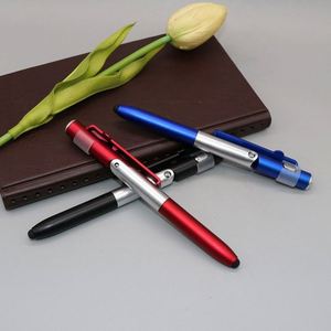 Custom Logo Four-In-One Capacitive Touch Screen Mobile Phone Holder Folding Ballpoint Pen With <b>Led</b> Light - Product Image 4