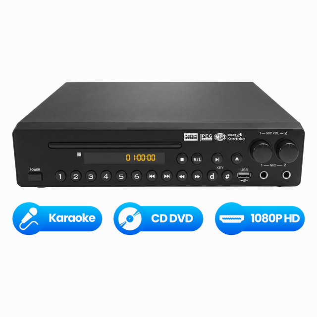 XWJ -225 2026 Model 1080P HD AC-3 5.1 Home /VCD Player 2.8inch Display for Home Theater Includes RCA Audio for Cables