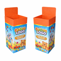 Présentoir de sol rotatif et pliable en carton ondulé personnalisé pour ampoules et produits de détail