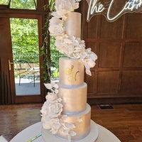 Décorations de gâteau en acrylique doré Hstyle, lettres majuscules, personnalisables, avec un ensemble de lettres de A à Z pour gâteau de mariage personnalisé