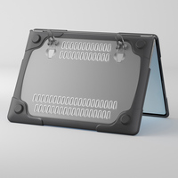 Pour ordinateur portable Microsoft 7 13.8 "2024 étui en plastique universel avec support sur la conception arrière