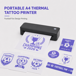 Impresora Portátil de Plantillas de Tatuajes Térmica A4, Impresora Inalámbrica sin Tinta para Transferencia de Tatuajes para Artistas y Estudios de Tatuajes - Product Image 1