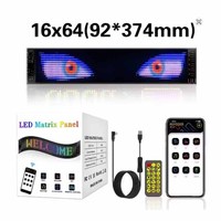 Panel LED de Matriz con Mensaje Desplazable, Pantalla LED Programable, Luces Ojos de Demonio, Pantalla LED Flexible para Ventana de Auto o Camioneta