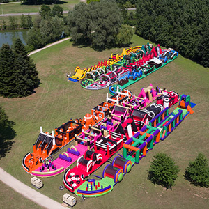 Pista de obstáculos para adultos, pista inflable para Parque grande - Product Image 6