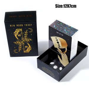 12*7Cm Volledig Engels Hoge Kwaliteit Papier Tartot Kaart Hardcover Laser Hot Stamping Zilveren Geschenkdoos Voor Kaart <span class=keywords><strong>Tarot</strong></span> - Product Image 2