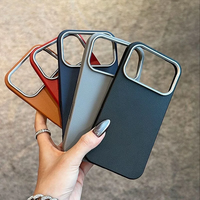 Nouvelle coque de téléphone en TPU 2026, toucher doux, anti-traces de doigts, antichoc, avec cadre métallique pour appareil photo, pour iPhone 18 17 16 Pro Max
