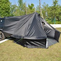 Tente yourte de luxe imperméable 4 saisons pour voiture avec cheminée, idéale pour le camping familial, le glamping et comme vestiaire extérieur