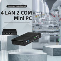 XCY Mini PC Intel N100 4 2,5G Red Ethernet RS232 DB9 RS485 COM HD DP 4K Pantalla Firewall Computadora Linux Router