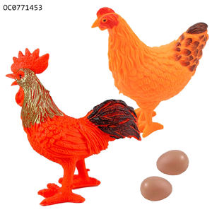 Jouet <span class=keywords><strong>de</strong></span> simulation d'<span class=keywords><strong>animaux</strong></span> <span class=keywords><strong>de</strong></span> <span class=keywords><strong>ferme</strong></span> montessori en plastique, 6 pièces - Product Image 4