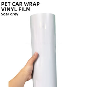 <span class=keywords><strong>Film</strong></span> de protection de voiture gris ciel PET, brillant, métallique, changement de couleur automobile, vinyle, feuille de décoration - Product Image 1