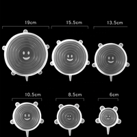 Lot de 6 couvercles extensibles en silicone réutilisables sans Bpa pour cuisine Offre Spéciale
