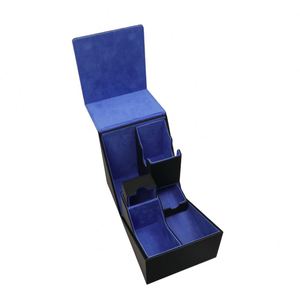 Boîte de rangement pour cartes en cuir PU avec compartiment pour dés, pour cartes de collection et accessoires de jeu, organiseur portable - Product Image 2