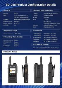 Zello BQ-268 Talkie-walkie professionnel POC Android 4G avec carte SIM, longue portée 100 milles, radio portable avec connexion réseau Wi-Fi - Product Image 6