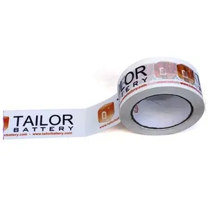 Fabricante personalizado diseño personal logotipo rotoli adesivi autoadhesivo impermeable impreso embalaje envío cinta rollos con impresión