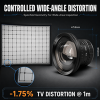 Objectif industriel 6 mm 8 mm 12 mm 25 MP, monture C 1,1 pouce, grand angle, pour inspection SMT PCB, imagerie optique, vision industrielle automatisée