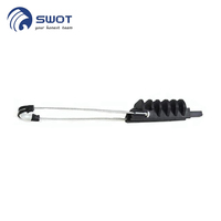 Penjepit Suspensi Fiber Optik Ftth Kekuatan Tinggi Wanbao Laris untuk Kabel Drop ADSS
