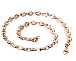 Perles <span class=keywords><strong>de</strong></span> <span class=keywords><strong>café</strong></span> creuses polonaises personnalisées, chaîne à maillons torsadés à la main, grande chaîne, collier <span class=keywords><strong>de</strong></span> déclaration - Product Image 2