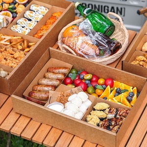 Grosir Pabrik kotak kemasan kertas Kraft untuk makanan dan kue kering untuk makanan luar ruangan kotak makanan - Product Image 3