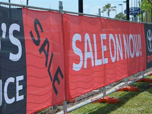 Custom Vinyl <strong>Banners</strong> and Signs logo <strong>Banner</strong> 54"x150 Outdoor Mesh Fabric Pvc Vinyl Print <strong>Banner</strong> for Promotion Construction Fence - Product Image 2
